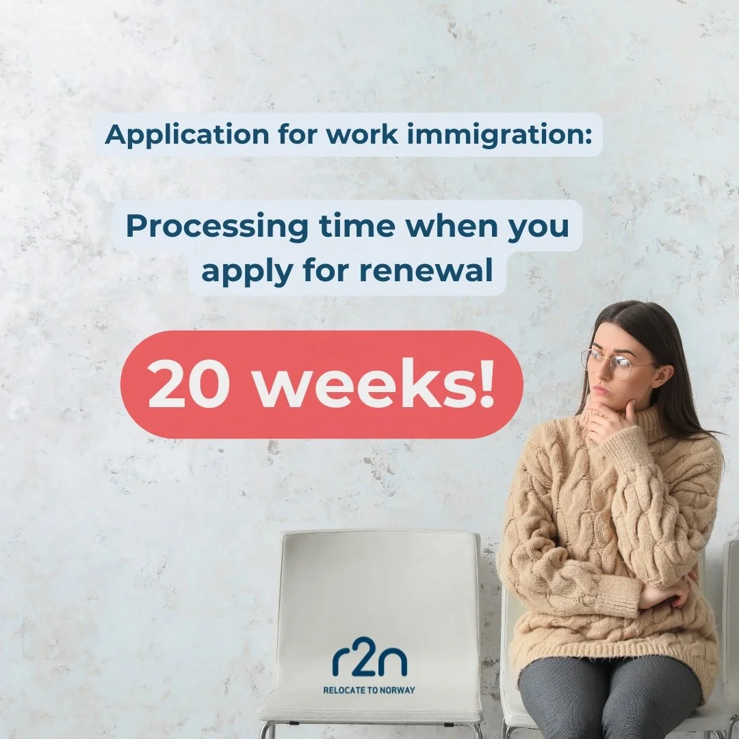 Waiting times with the Police in Oslo ⌛The processing time for renewal applications is currently very long.

We recommend applying for renewal well in advance. If you wait too long, you may risk being without a valid residence card while your applica