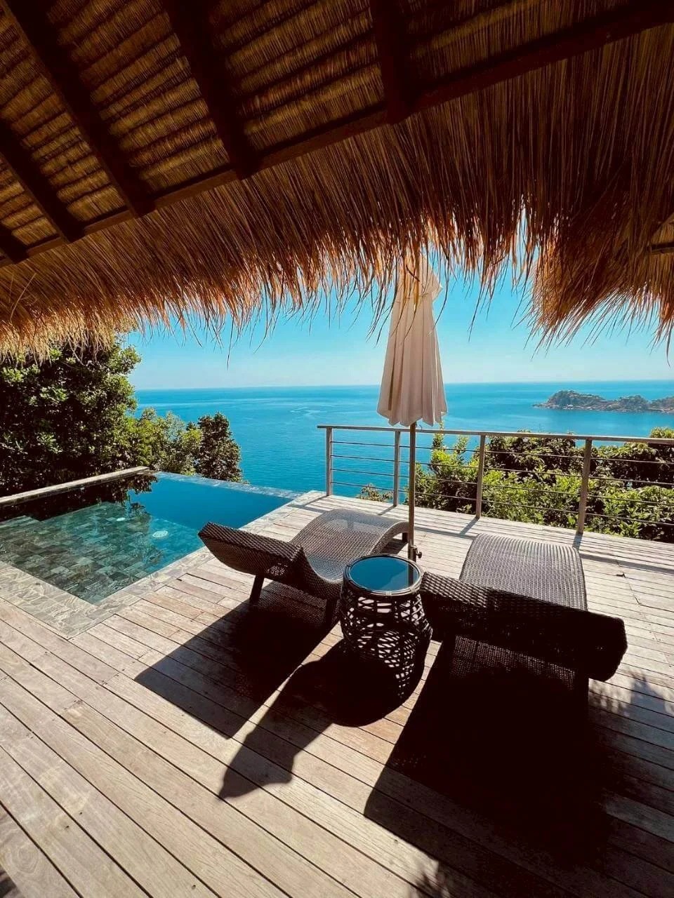 Ocean view from the terrace of Villa Pavana, Koh Tao Thailand