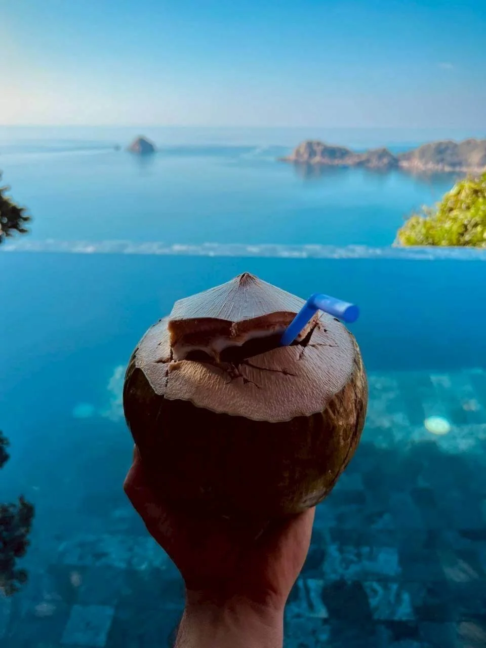 Relaxing by the private pool at Villa Pavana, Koh Tao Thailand