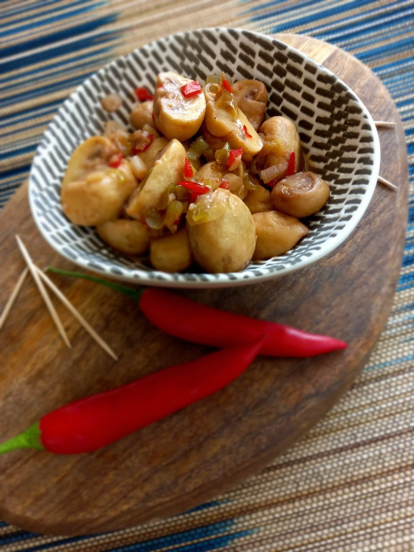 gestoofde champignons