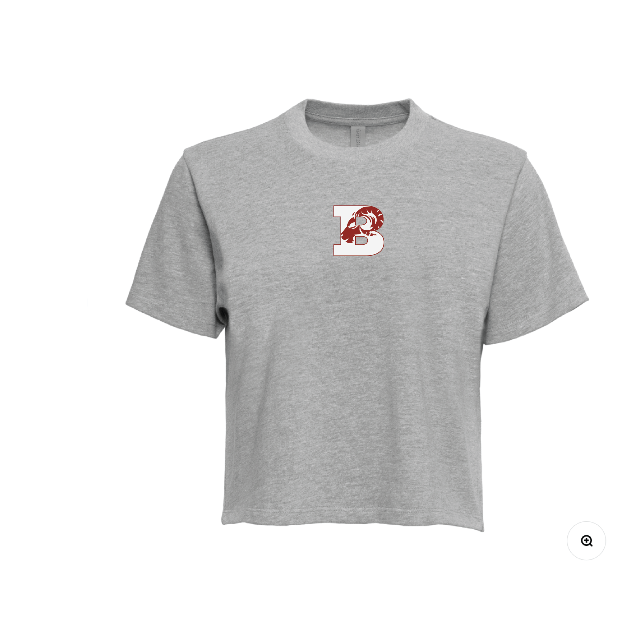 LADIES' BOXY TEE GREY