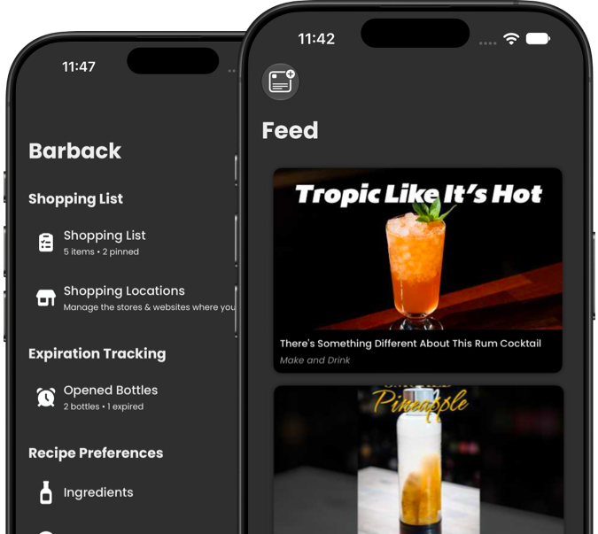 Image depicting the settings screen and video feed on the phone