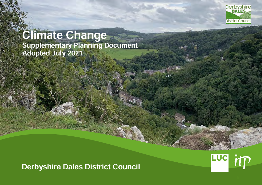 Derbyshire Dales District Council climate change plan