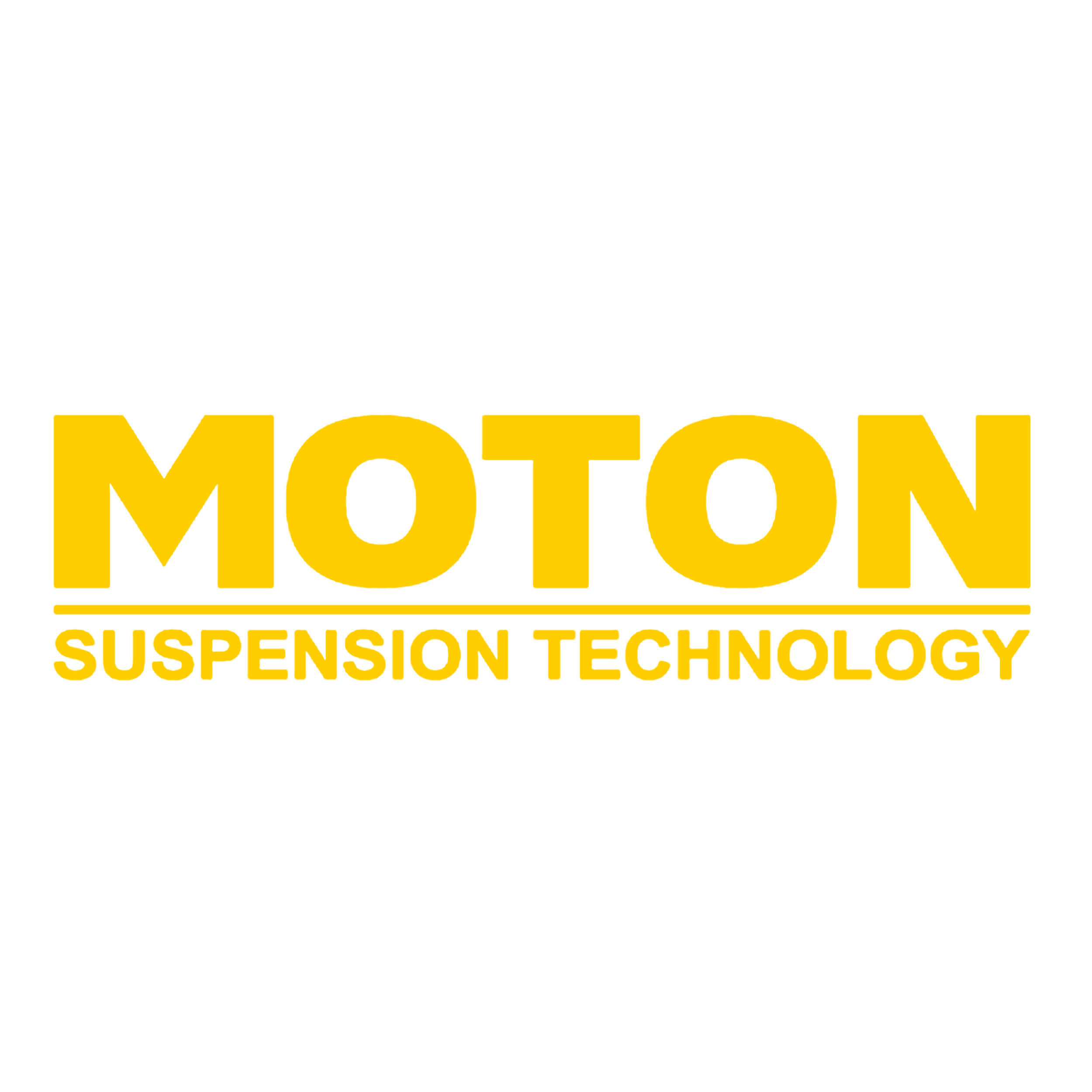 Logo of a company called MOTO with the tagline Suspension Technology in yellow text on a black background.