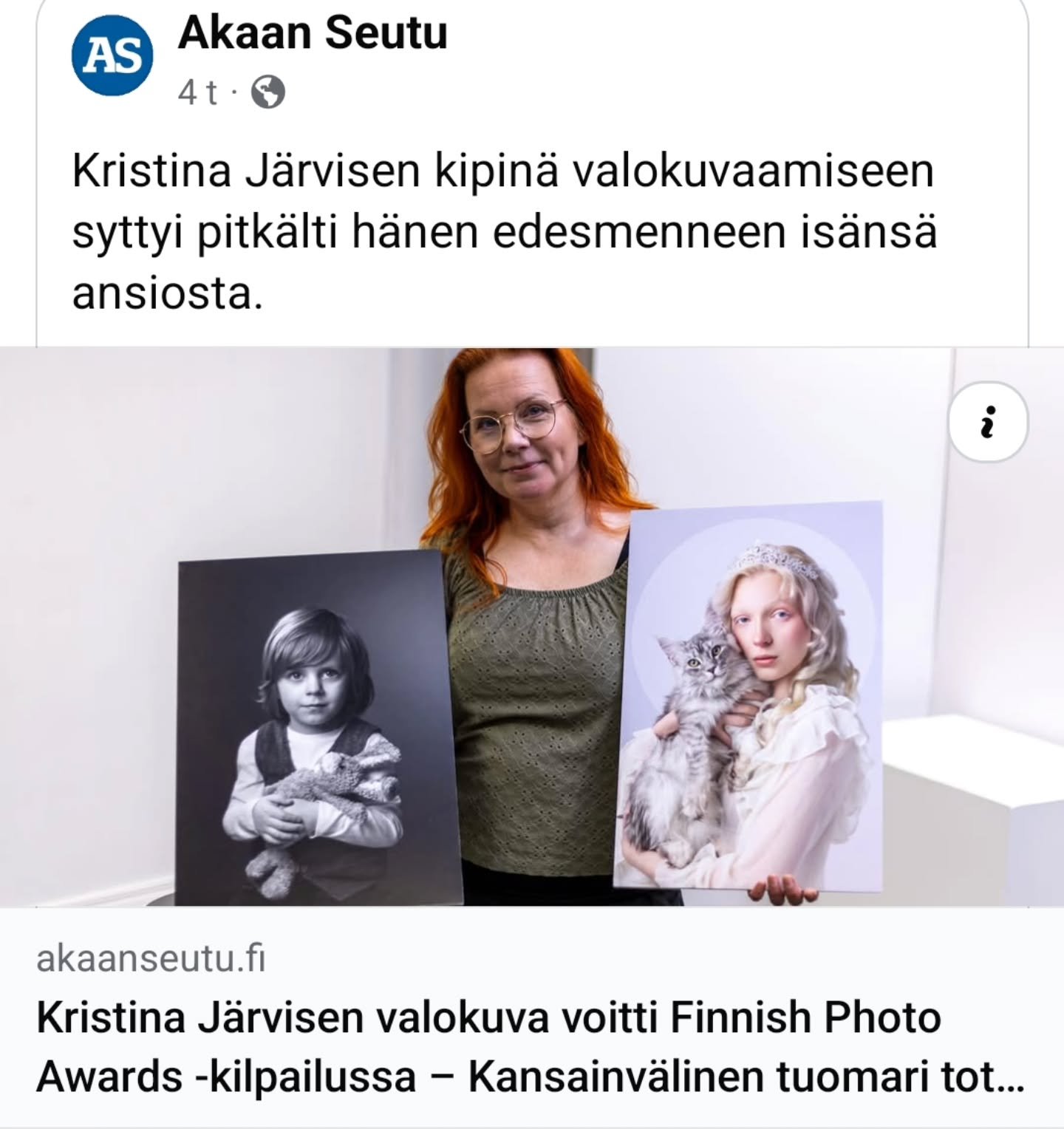 Hyv&auml;&auml; is&auml;np&auml;iv&auml;&auml; sinne jonnekin 🕊️ 
Juttu on luettavissa ilman maksumuuria. Linkki kommenteissa.
.
.
#valokuvaajanaiset #valokuvaajapirkanmaa #ammattivalokuvaajat