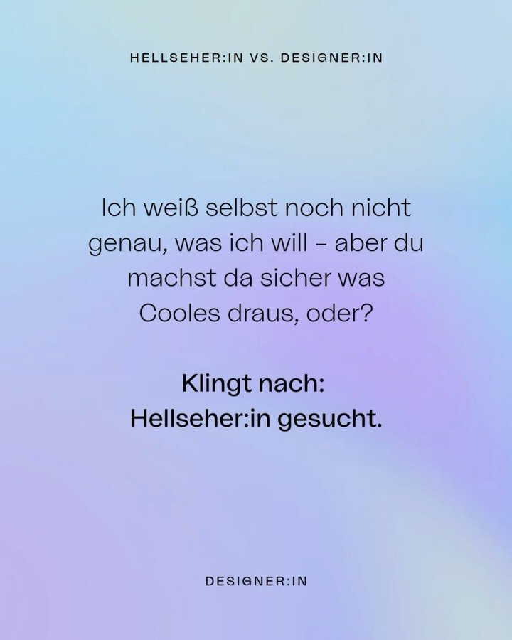 Ich liebe Intuition.
Aber ich arbeite nicht im Dunkeln.
Wenn du willst, dass dein Design dich zeigt,
brauch ich mehr als ein &bdquo;Mach mal was Cooles&ldquo;.

Ziele. Gedanken. Entscheidungen.
Dann sieht es gut f&uuml;r dich aus.

#studio.pool #desi