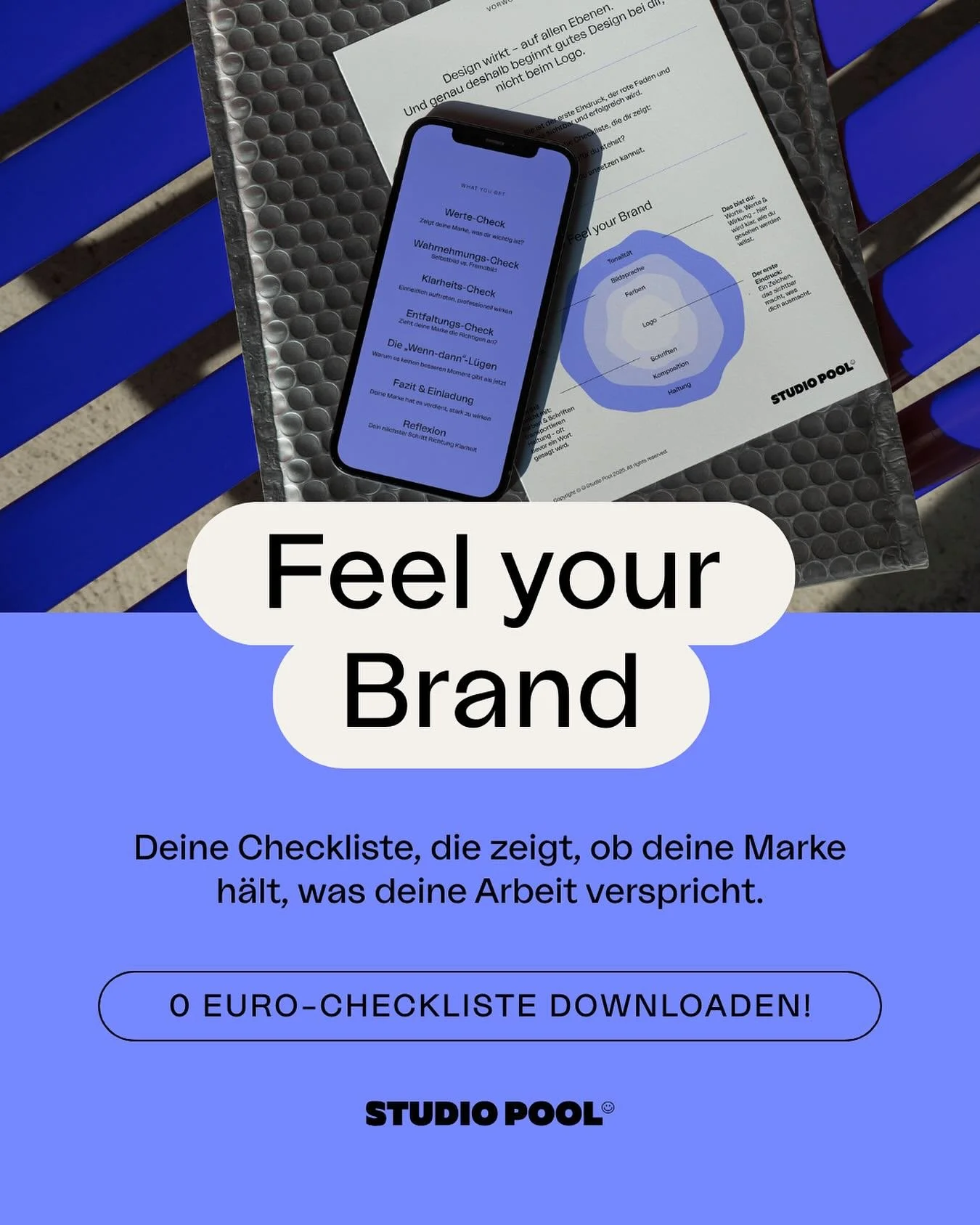 Ich hab&rsquo;s euch versprochen: Bald gibt&rsquo;s ein Geschenk.
Und bald ist jetzt.
Mein Freebie &bdquo;Feel your Brand&ldquo; ist online!! 
Wenn du dir manchmal unsicher bist, ob dein Markenauftritt wirklich zu dir passt &ndash; diese Checkliste b
