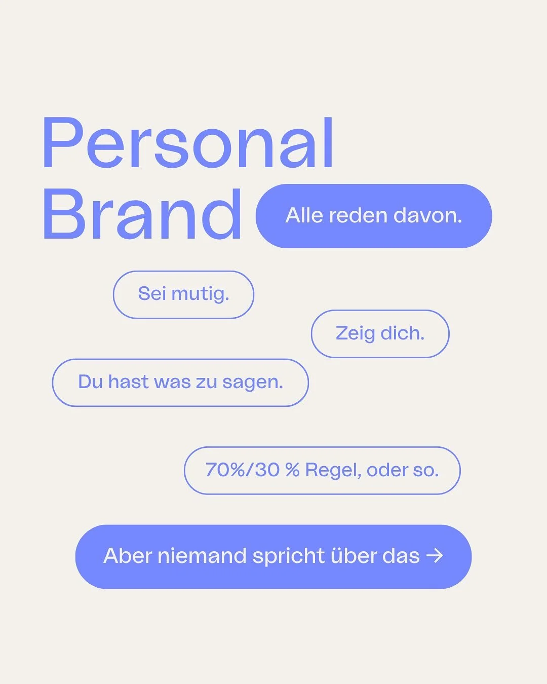 Personal Branding wird oft wie ein Selfie erkl&auml;rt:
&bdquo;Zeig dich einfach, dann klappt das schon.&ldquo;
Aber was viele vergessen:
Instagram ist kein Tagebuch. Es ist deine B&uuml;hne. Und B&uuml;hne braucht Licht.

Und Licht = gutes Brand Des