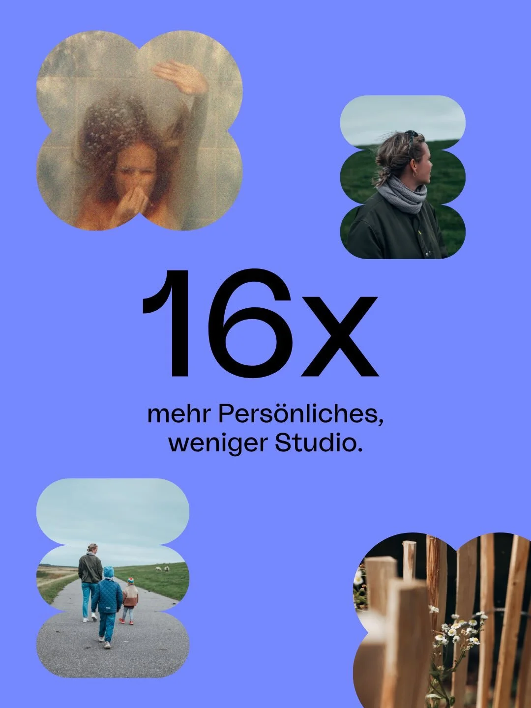 Welche Seite an dir sieht man online nie, obwohl sie viel erkl&auml;rt?

Ich teile heute 16&times; ich.
Als Teil der Person, die hinter Studio Pool steckt.
Mehr Pers&ouml;nlichkeit, weniger Studio.
Alles, was mit in meine Haltung, meine Entscheidunge