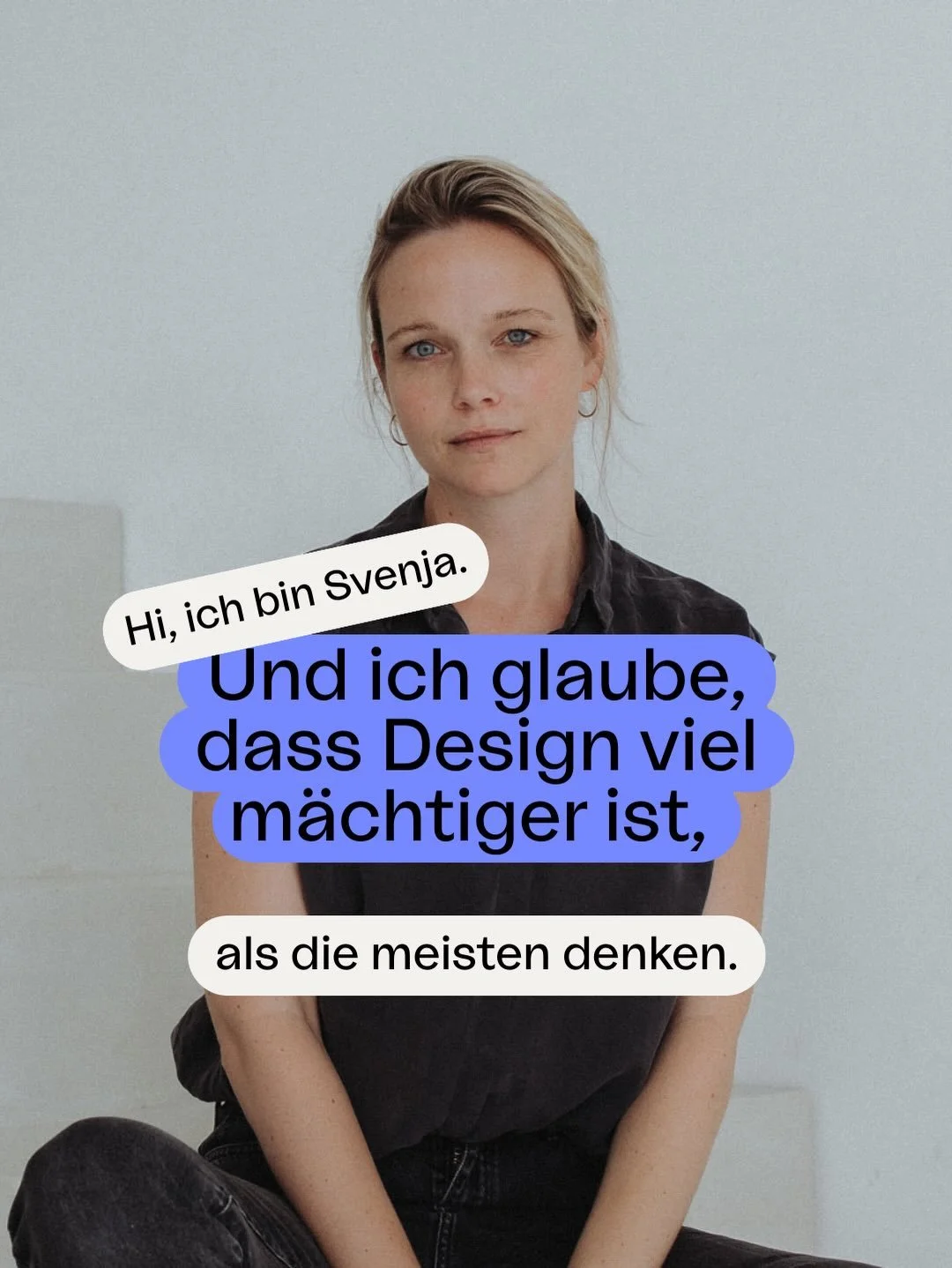 Hello! Hier sind in den letzten Tagen viele neue Menschen dazugekommen.

Also dachte ich mir, ich stelle mich einmal kurz vor.
Ich bin Svenja, Brand Designerin und Gr&uuml;nderin von Studio Pool.

Ich liebe Design. Aber noch mehr liebe ich das, was D