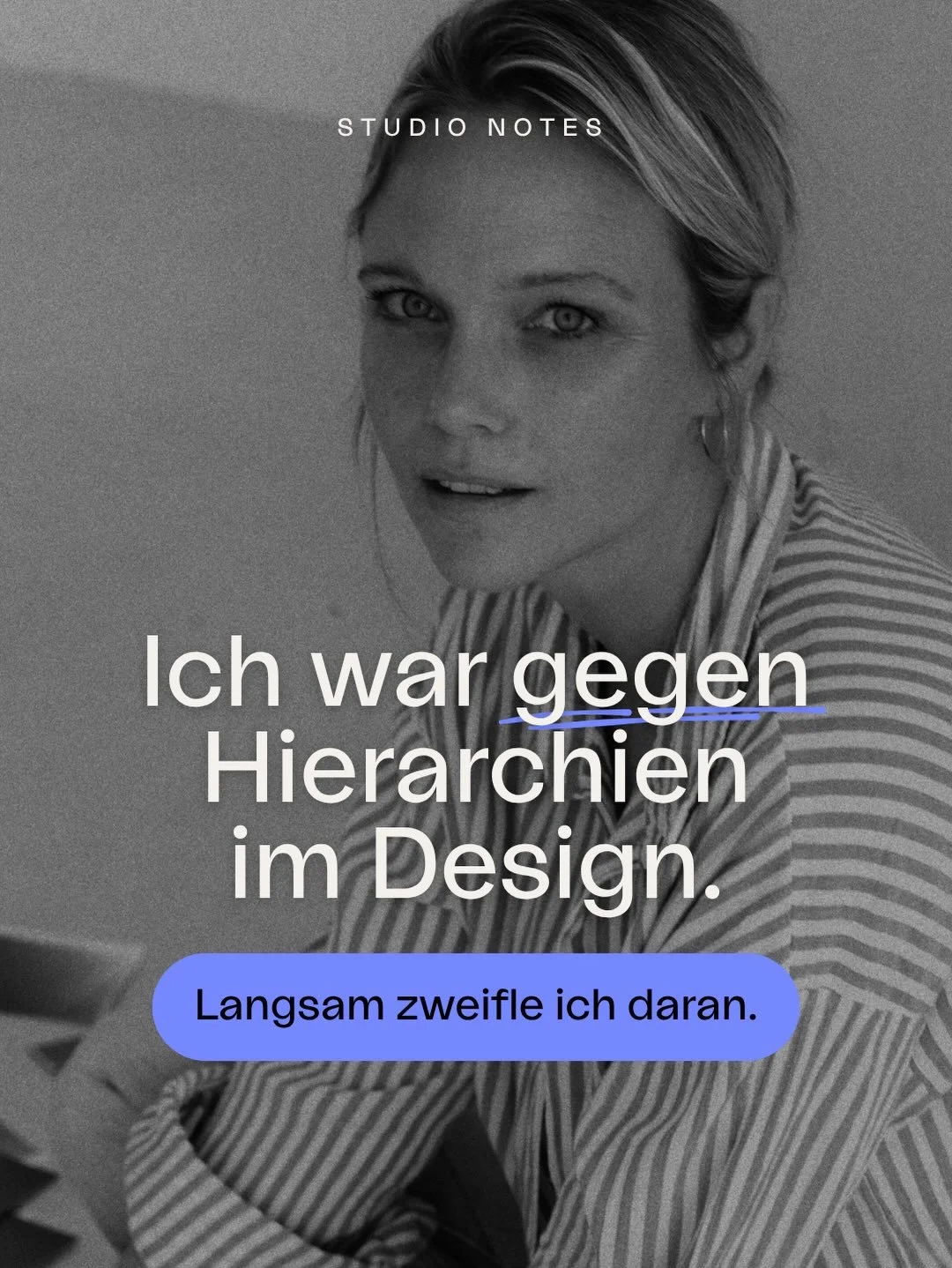 Ich war lange gegen Hierarchien im Design, weil sie f&uuml;r mich nach alten Agenturstrukturen, Ego und Titel-Gehabe klangen.

Aber je mehr ich dar&uuml;ber nachdenke, desto mehr glaube ich: Vielleicht haben wir nicht nur Hierarchien abgeschafft, son