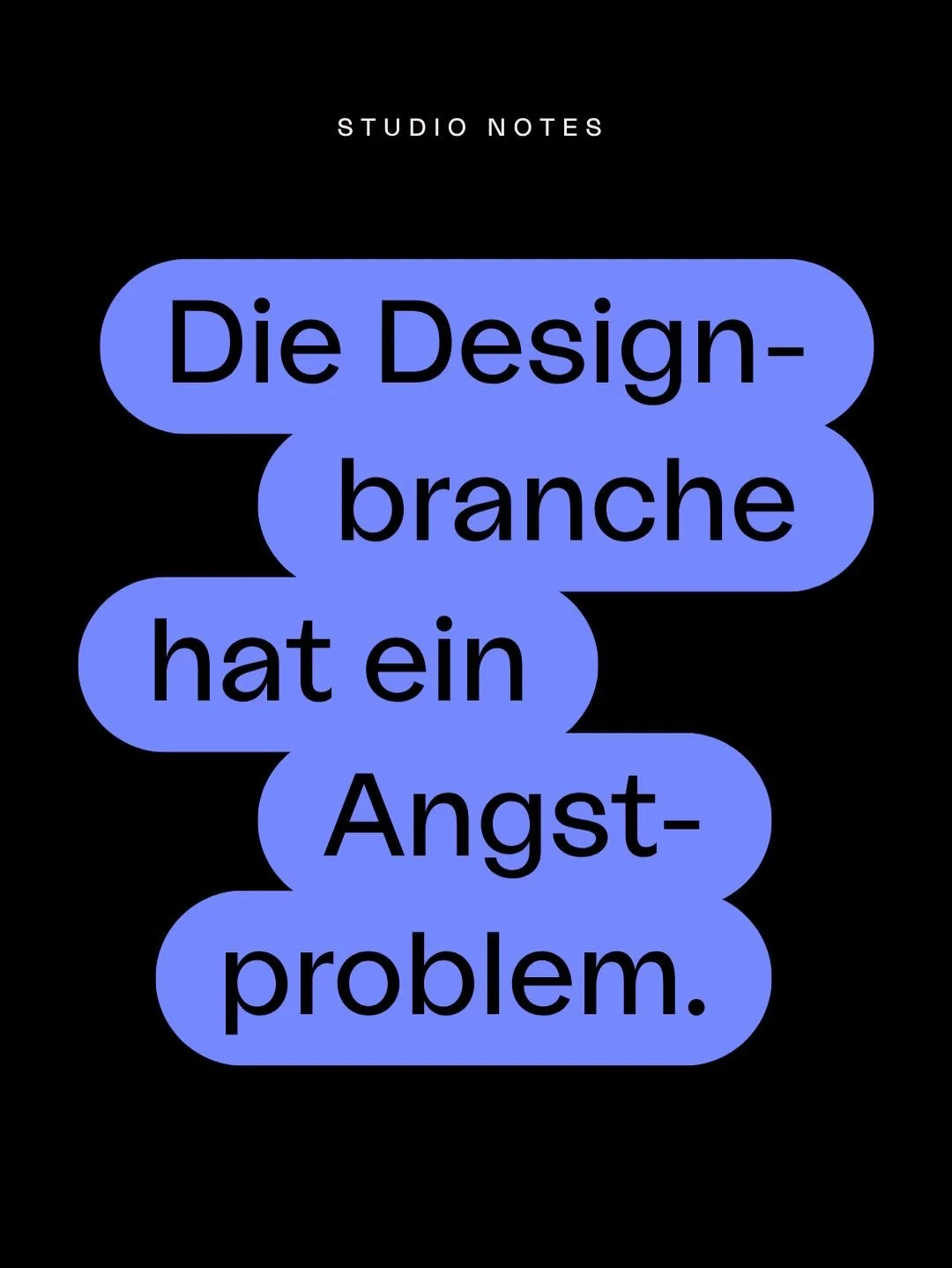 Kennst du das? Ich glaube, viele Designer:innen sprechen viel zu selten dar&uuml;ber, wie stark diese Branche mit Bewertung, Zugeh&ouml;rigkeit und Anerkennung arbeitet. Irgendwann schaut man nicht mehr nur auf die eigene Arbeit, sondern st&auml;ndig