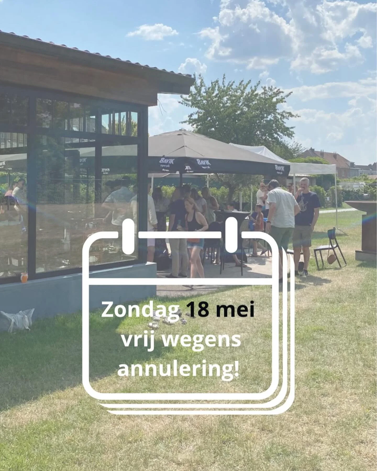 Nog opzoek naar een zaaltje voor een communie/ lentefeest? 18 Mei is er nog een plaatsje vrij! Boek snel.