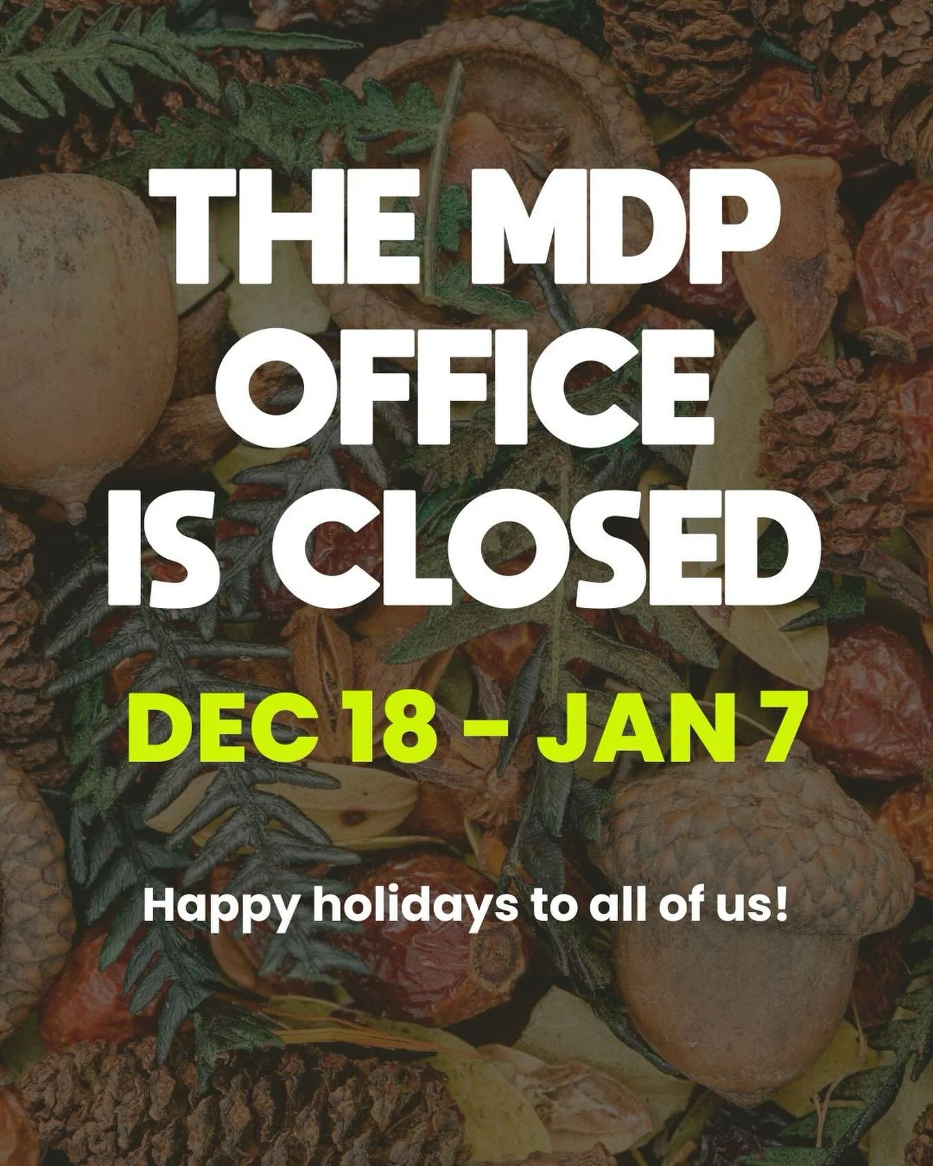 A short break for us, so we can come back stronger for all of us ✨ We&rsquo;re taking some time to rest, make tea and hug our families ☕🎁

We&rsquo;ll see you soon, refreshed and ready for 2026. 🔋