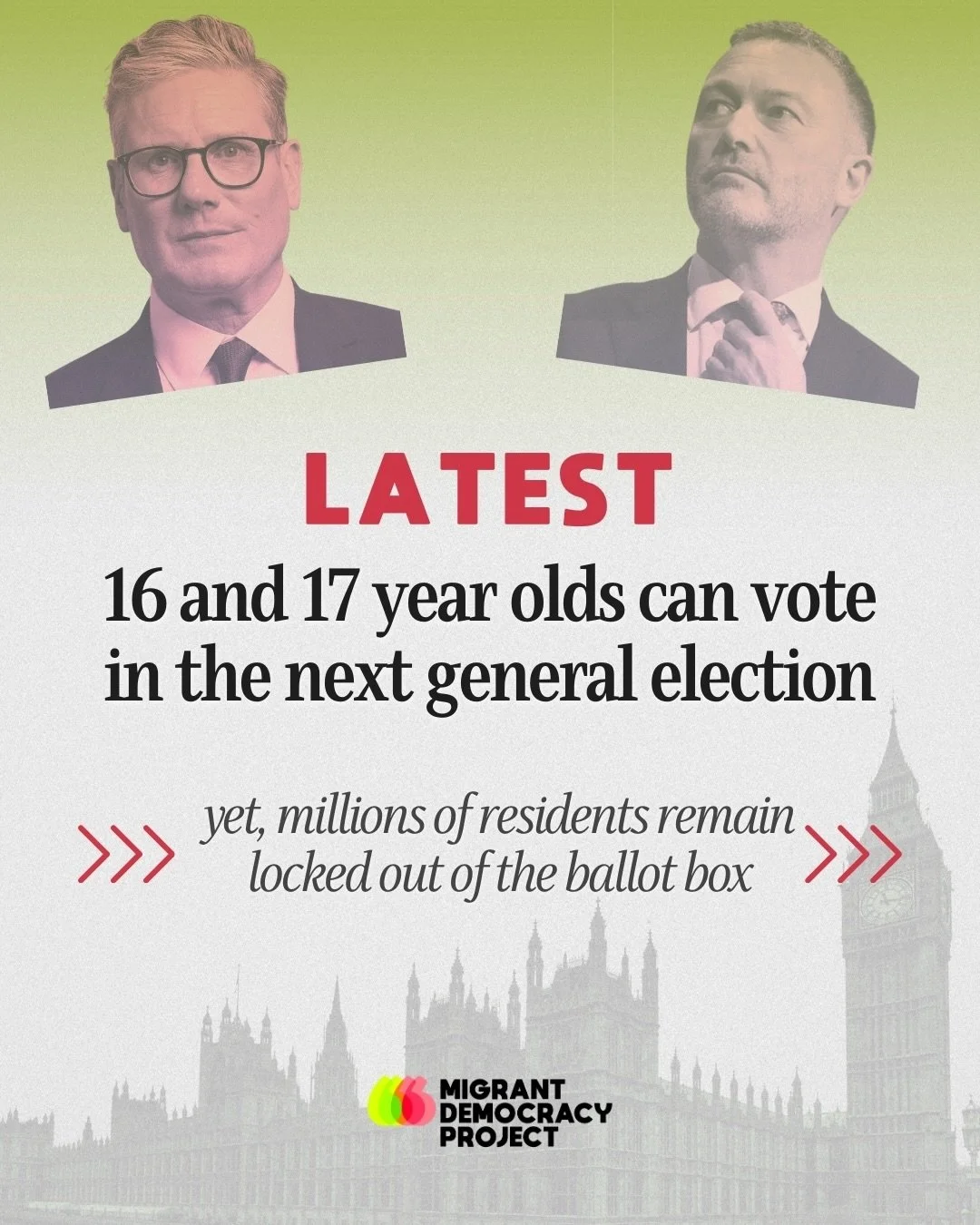 🗳️ 16 and 17 year olds will be able to vote in the next general election. That&rsquo;s a step forward, but this Bill also misses a crucial opportunity.

When Wales and Scotland extended the vote to 16 year olds, they also introduced residence-based 