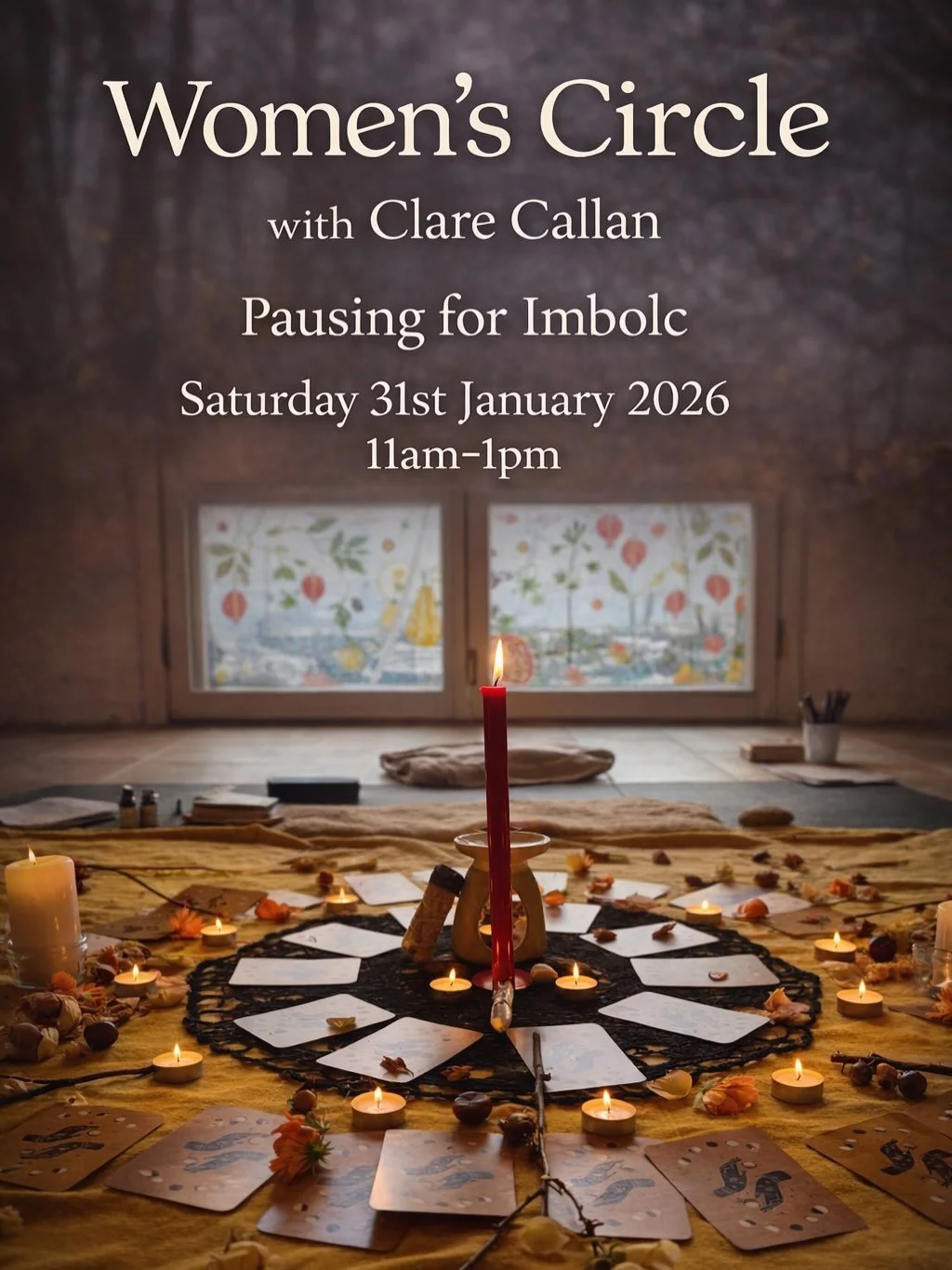 🌱 🤎*Imbolc Women&rsquo;s Circle*✨⭕️
With Clare Callan
Saturday 31st January, 11am-1pm

🕯️ A held, non-judgemental space to come as you are, and dive as deep as you want.

🤍 An invitation to mark the ascent into Springtime whilst staying slowwww a