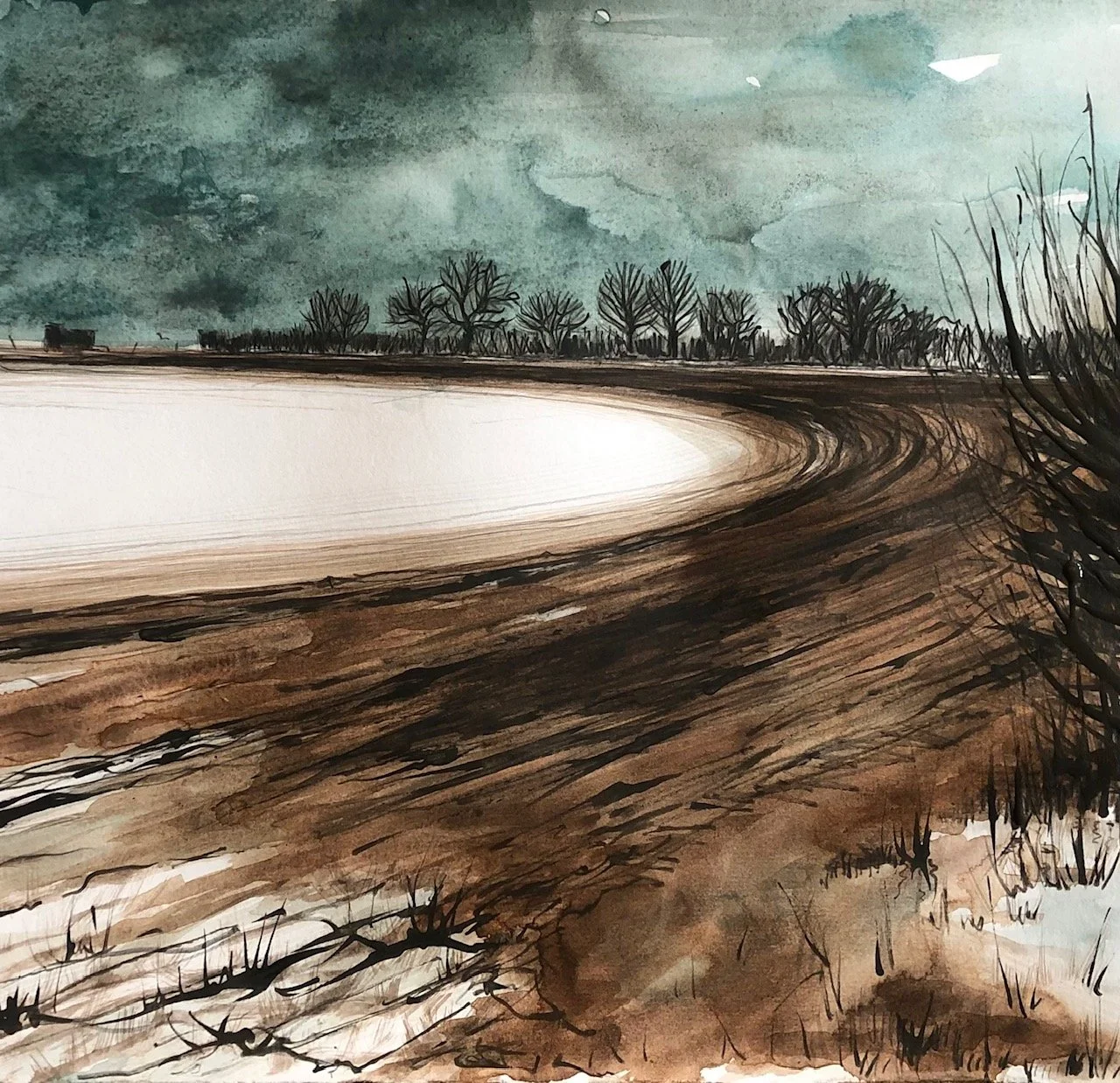 Dark Skies and Melting Snow