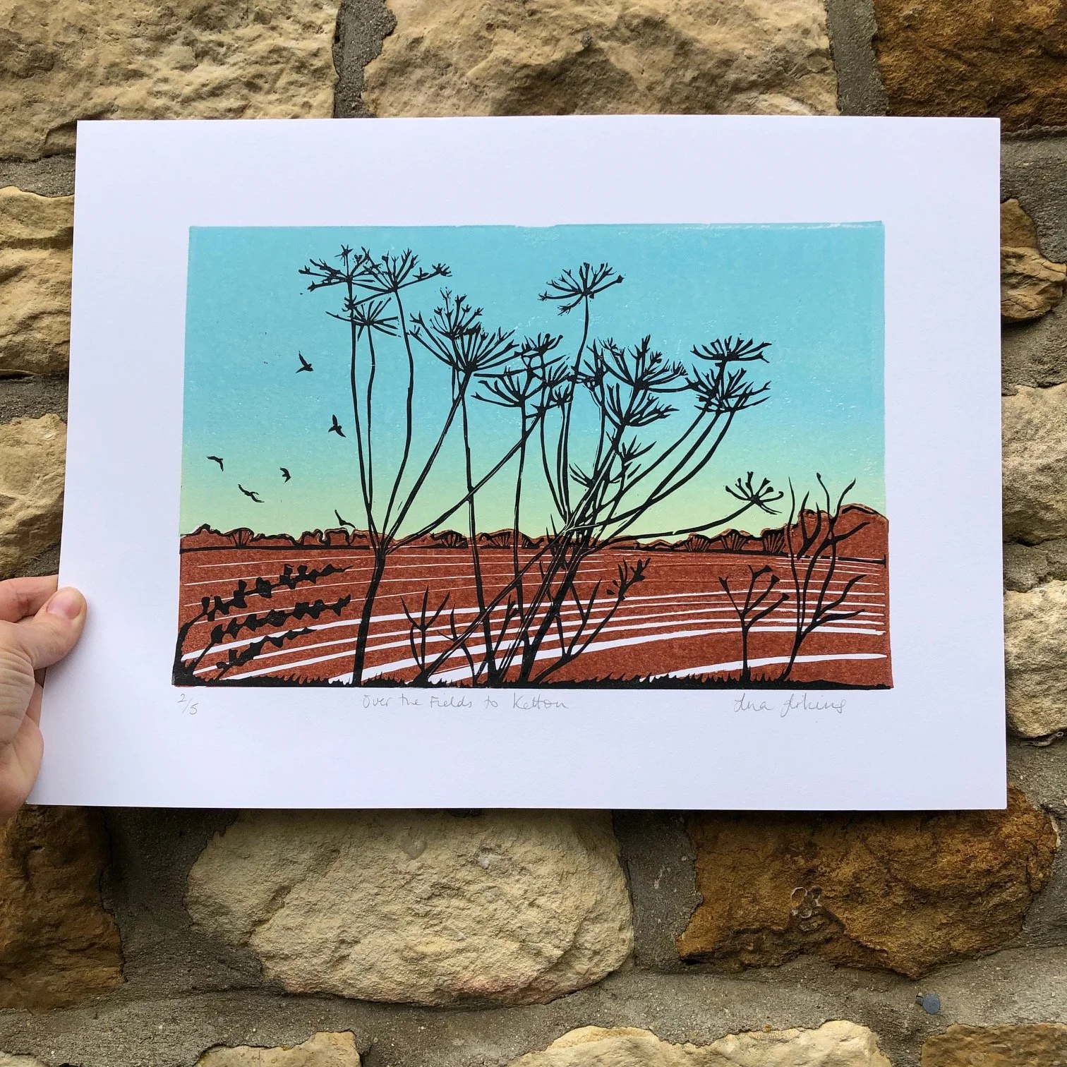 over the fields to ketton linoprint.jpg