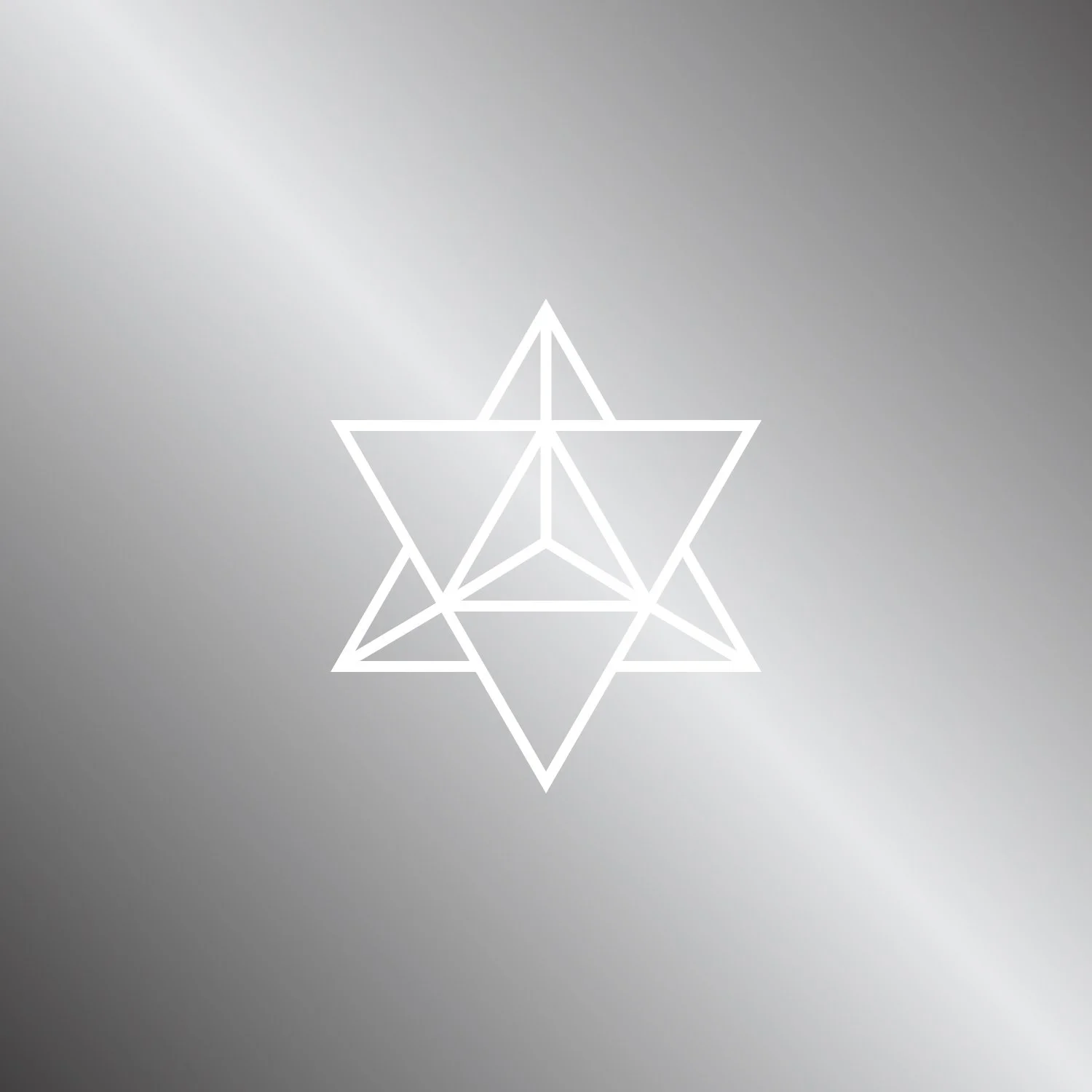 Geometric star shape on gradient background