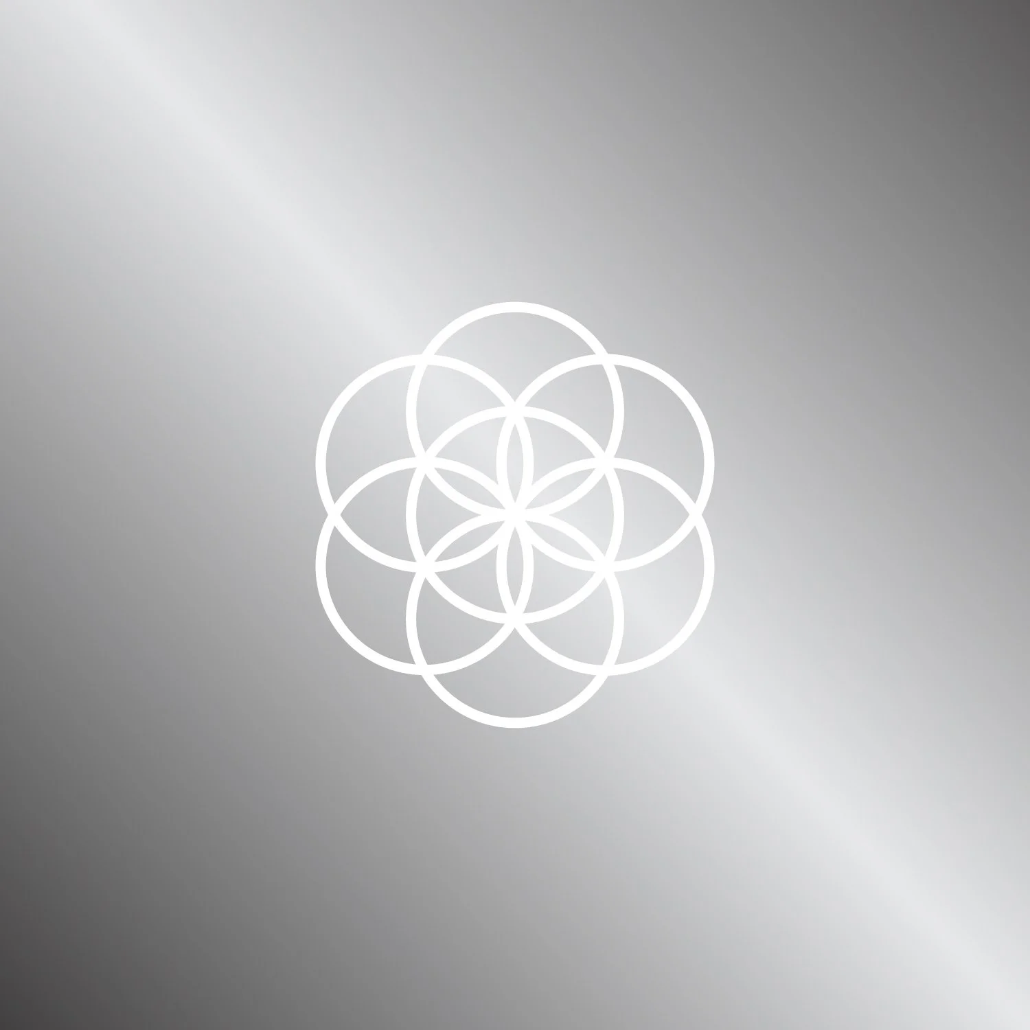 Geometric flower pattern on gradient background