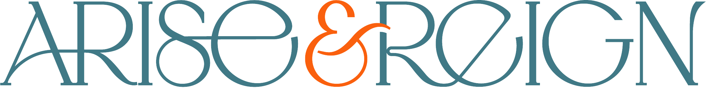 Logo text "ARISE & REIGN" in stylized font