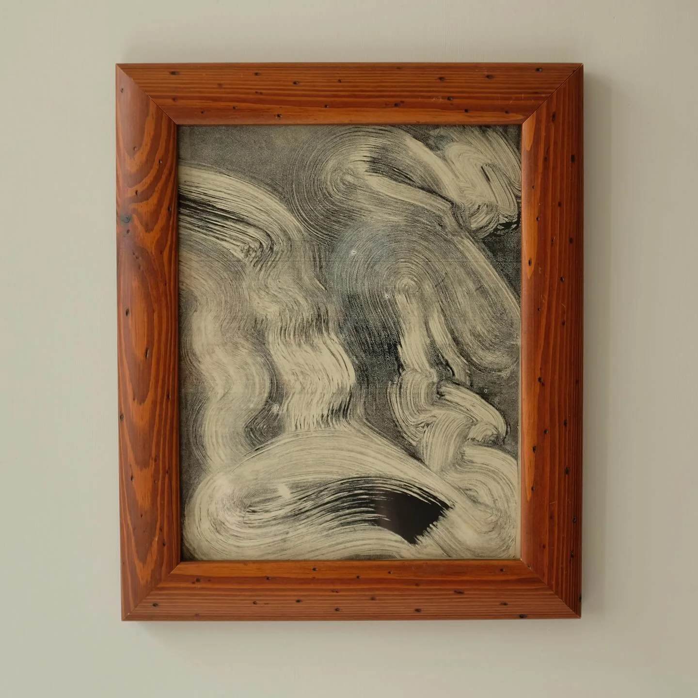 𝚂𝚘𝚕𝚍. Movements 12 - a swirling dreamscape of a monoprint #monoprint #fineart