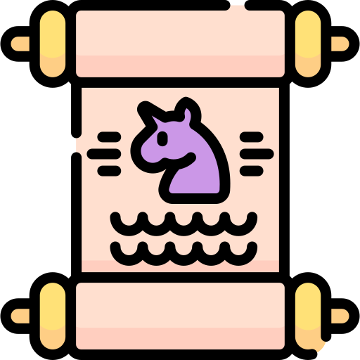 Black and white icon of a heart inside a scalloped border.