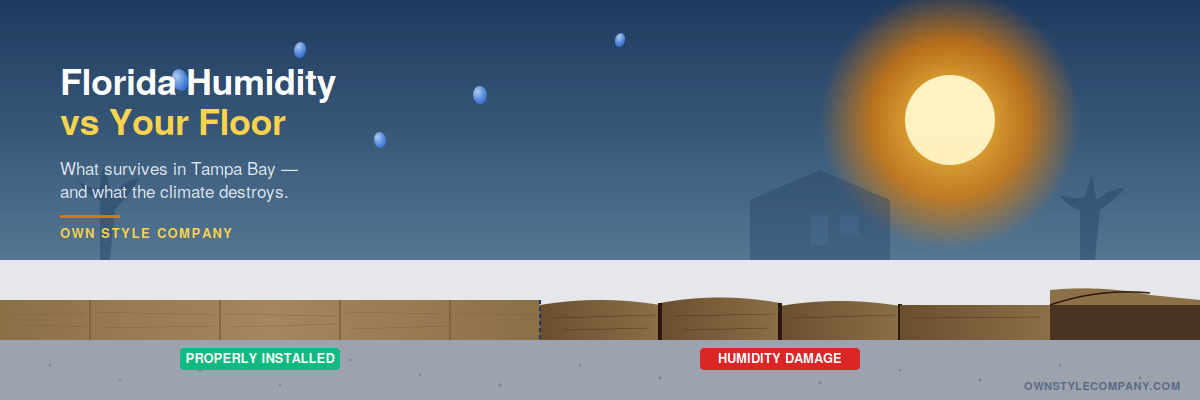 How Florida Humidity Destroys the Wrong Flooring — and What Actually Survives in Tampa Bay