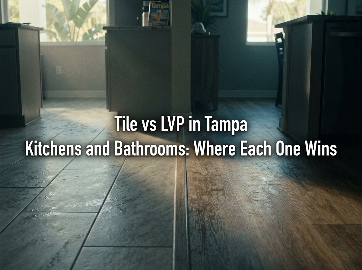 Tile vs LVP in Tampa Kitchens and Bathrooms: Where Each One Wins