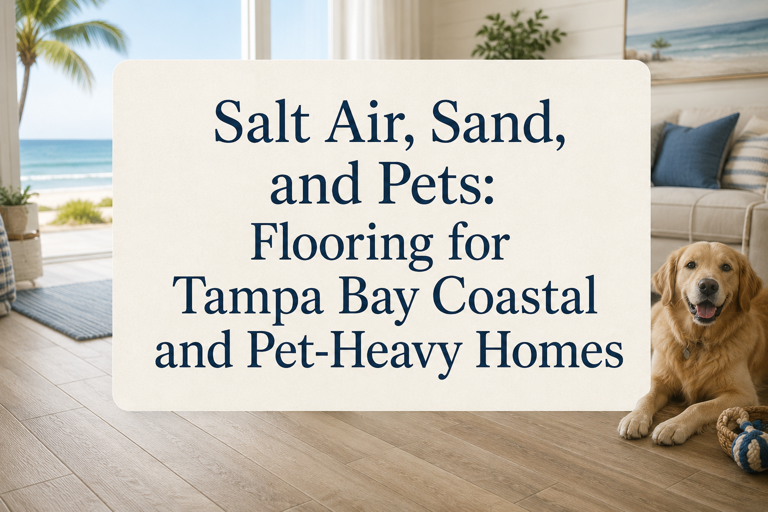 Salt Air, Sand, and Pets: Flooring for Tampa Bay Coastal and Pet-Heavy Homes