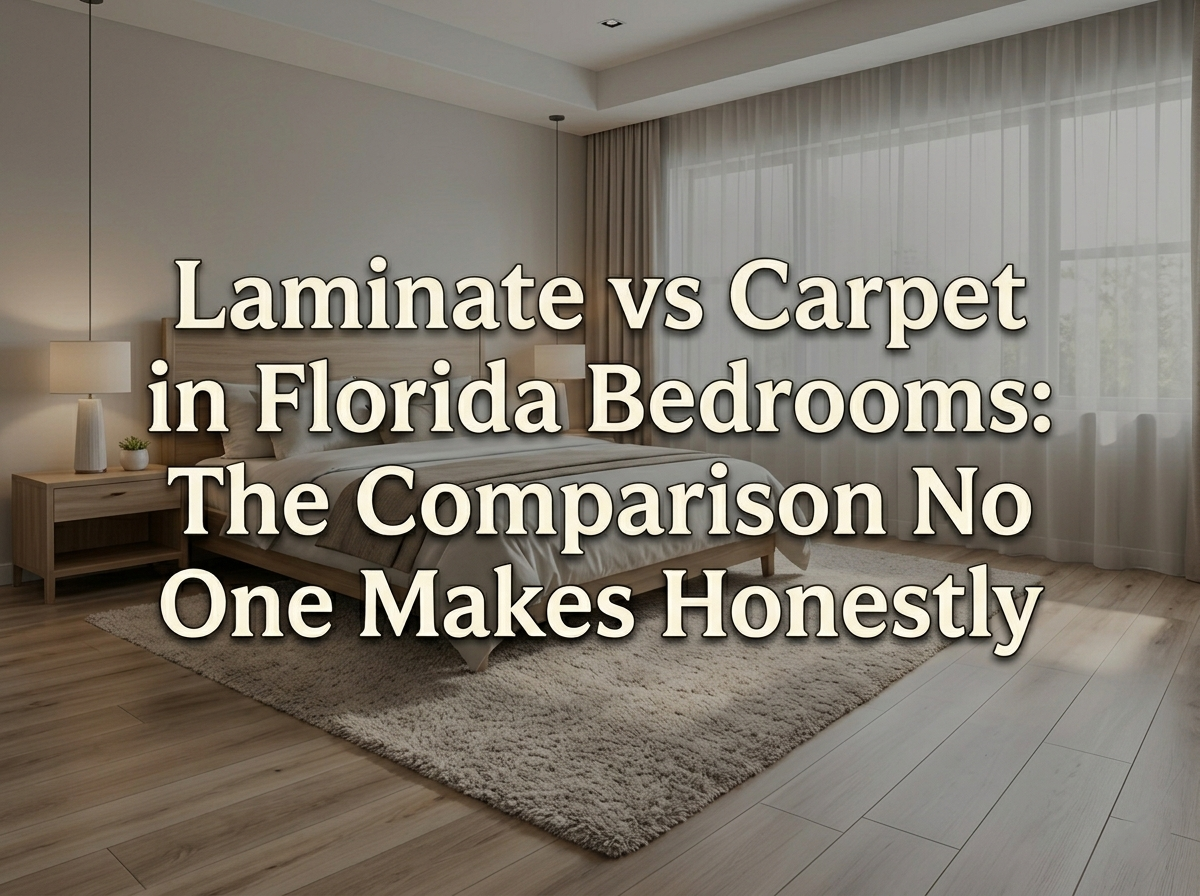 Laminate vs Carpet in Florida Bedrooms: The Comparison No One Makes Honestly