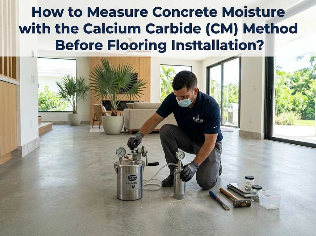 How to Measure Concrete Moisture with the Calcium Carbide (CM) Method Before Flooring Installation?