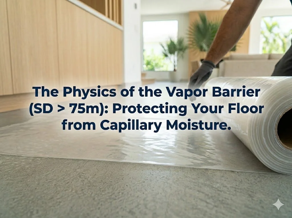 The Physics of the SD > 75m Vapor Barrier: Protecting Tampa Bay Floors from Capillary Moisture