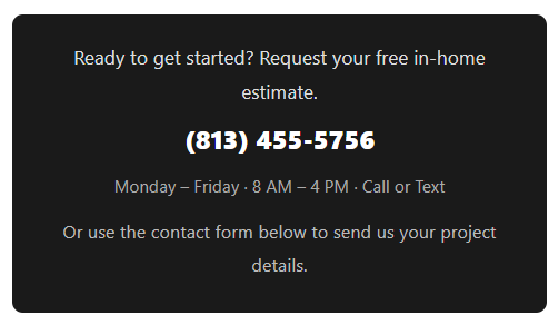 Request your free in-home estimate.