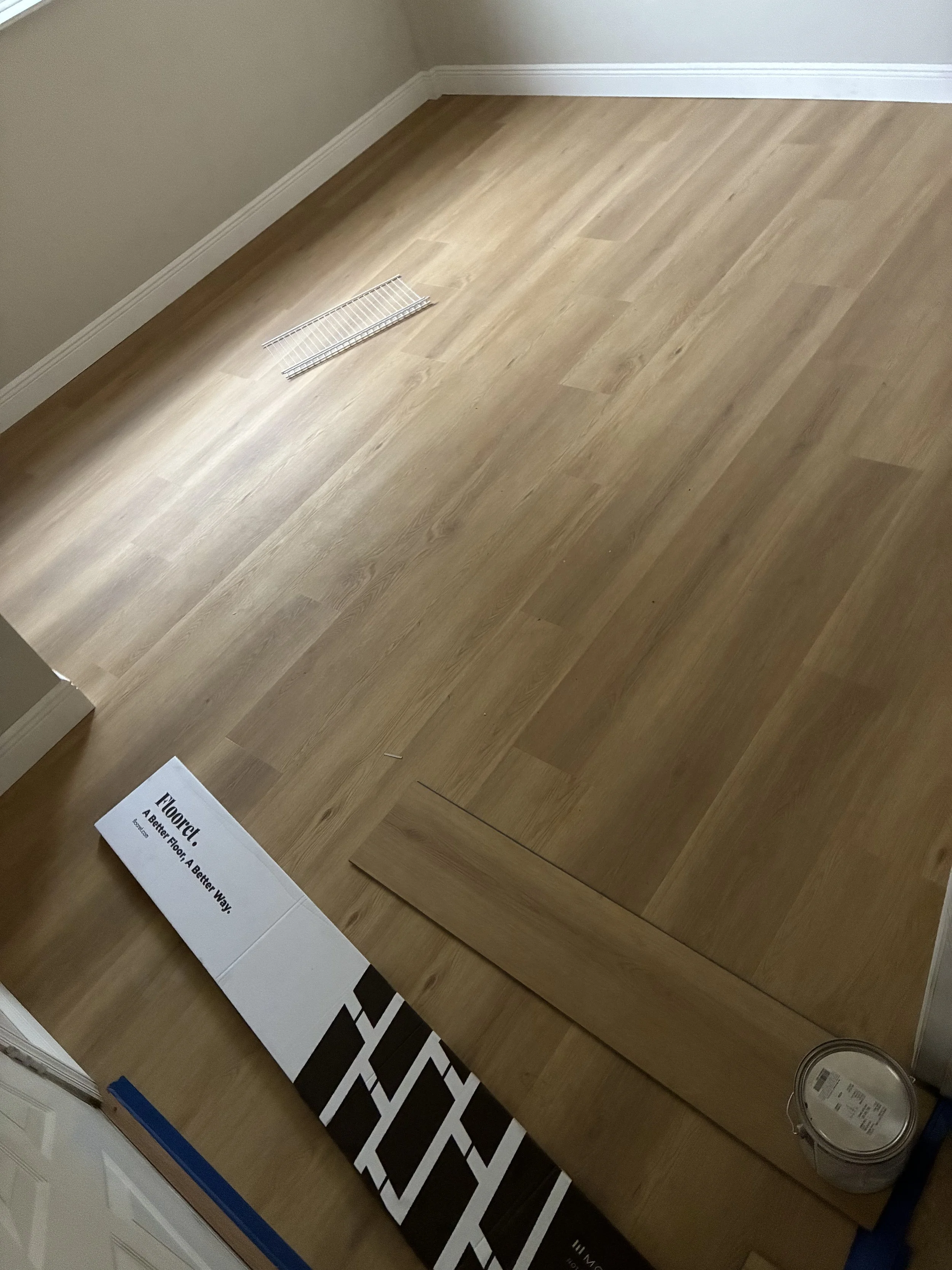 Modern luxury vinyl plank flooring in renovated Dade City kitchen and dining area