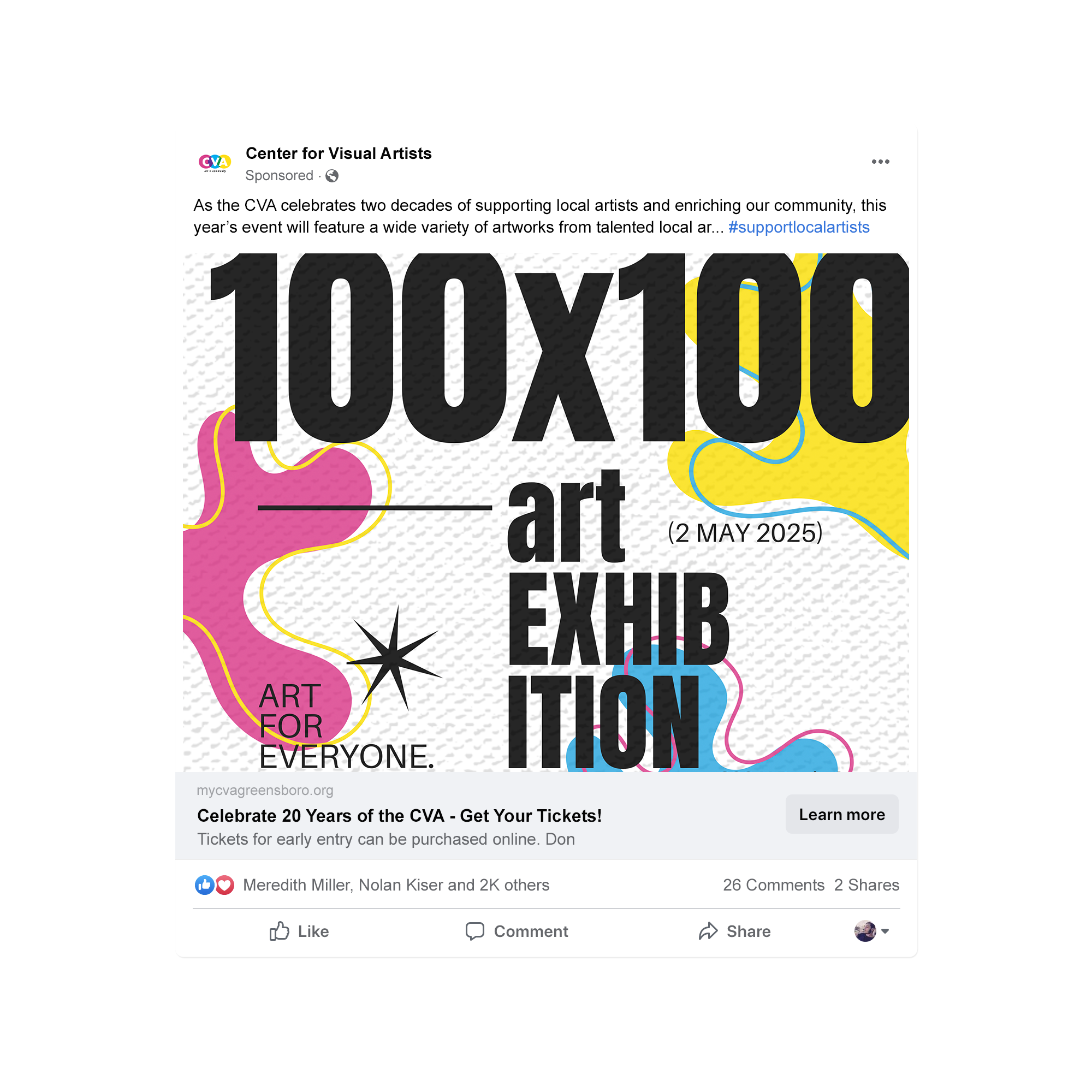 Facebook mock ad