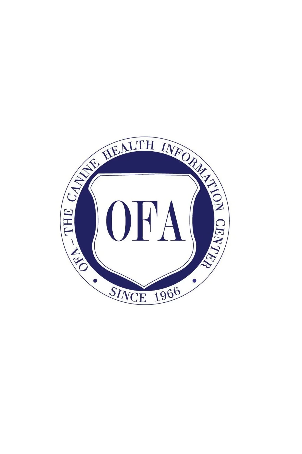 Official seal of the Orthopedic Foundation for Animals