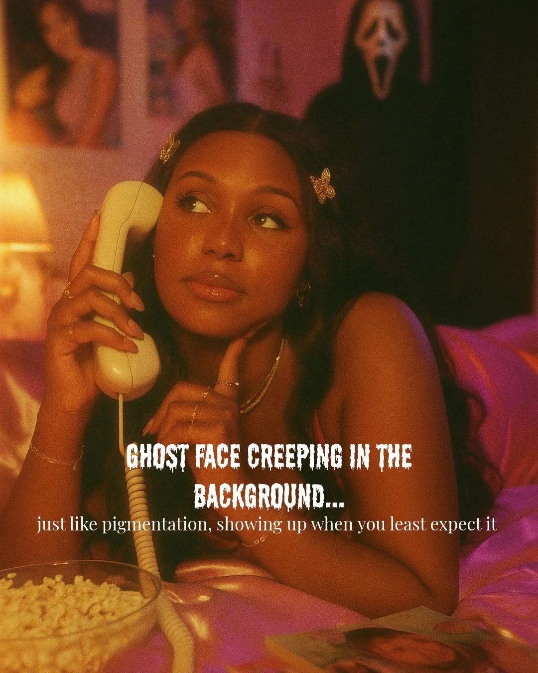 I know the image is a bit creepy (and looks nothing like me 😂), but it brought back so many memories I had to share.

Anyone else remember the days of corded phones and standing in one place for hours after school talking to you friends?

And Ghostf