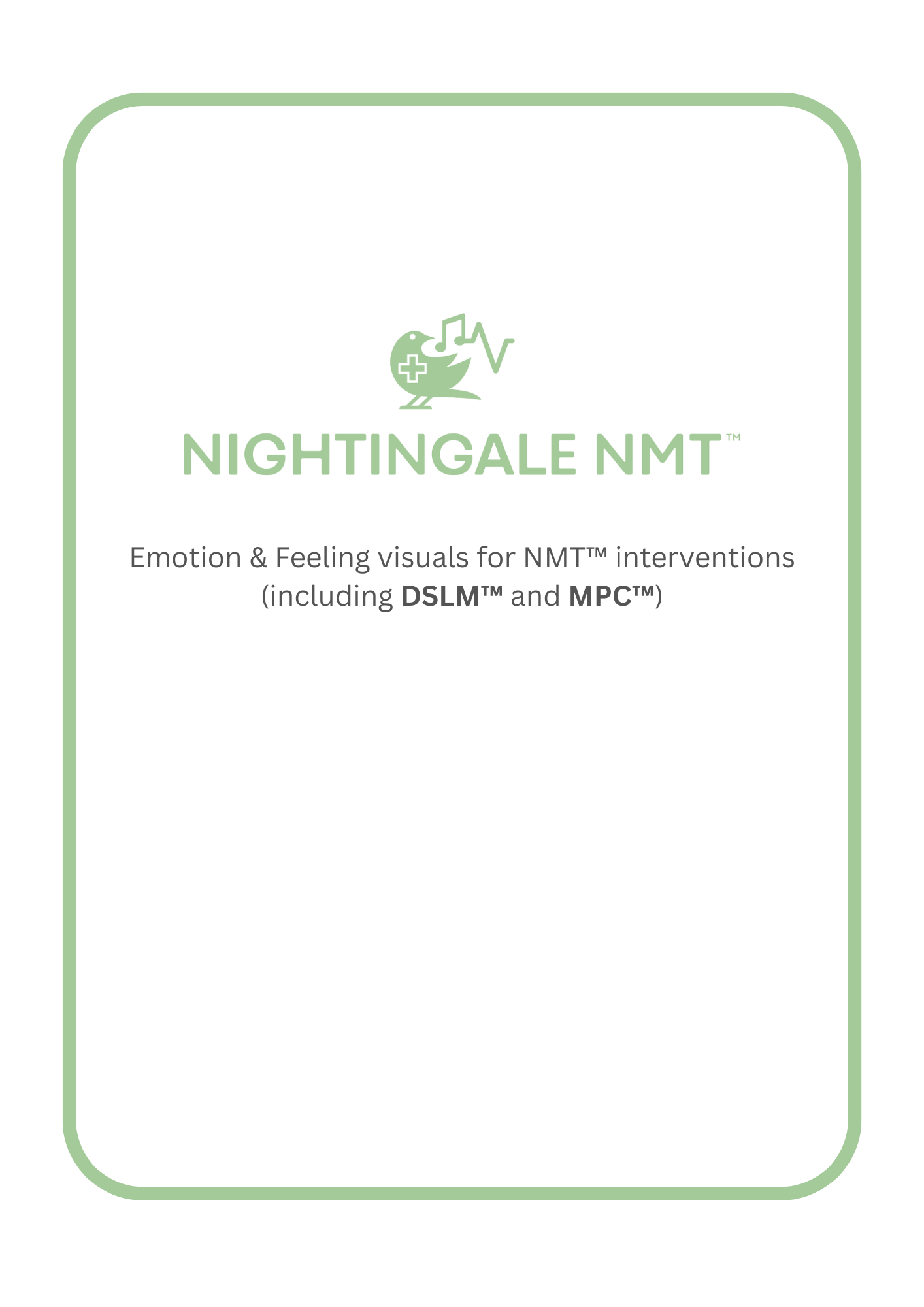 Emotion & Feeling visuals for NMT™ interventions (including DSLM™ and ...