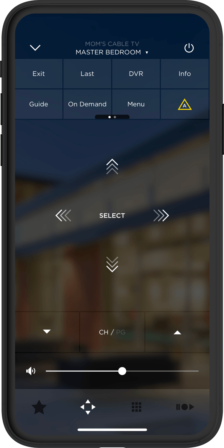 Savant Pro app showing the video source page