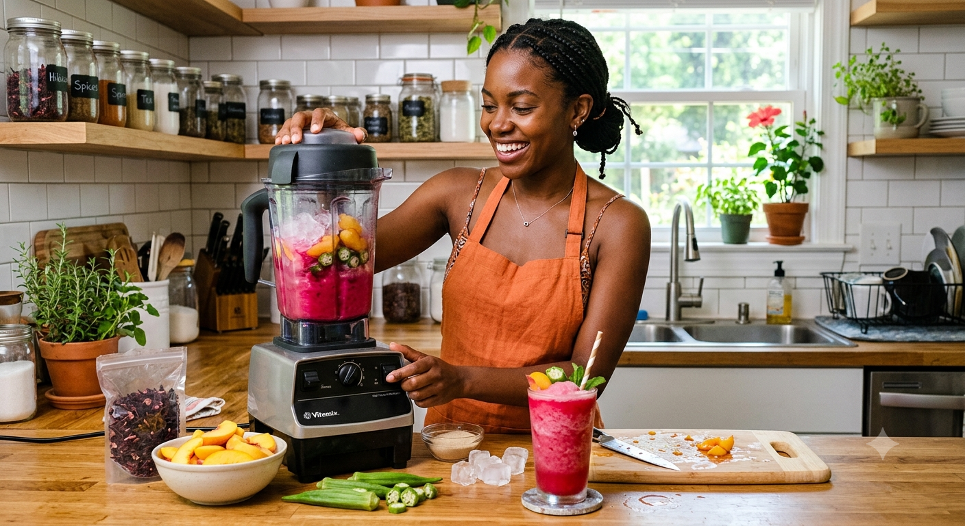 A Summer Botanical Beverage Featuring Hibiscus