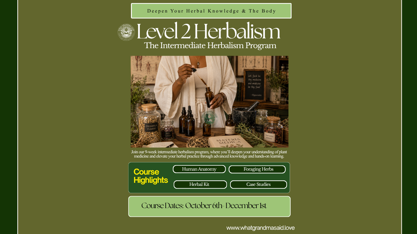 LEVEL 2 HERBALISM PROGRAM