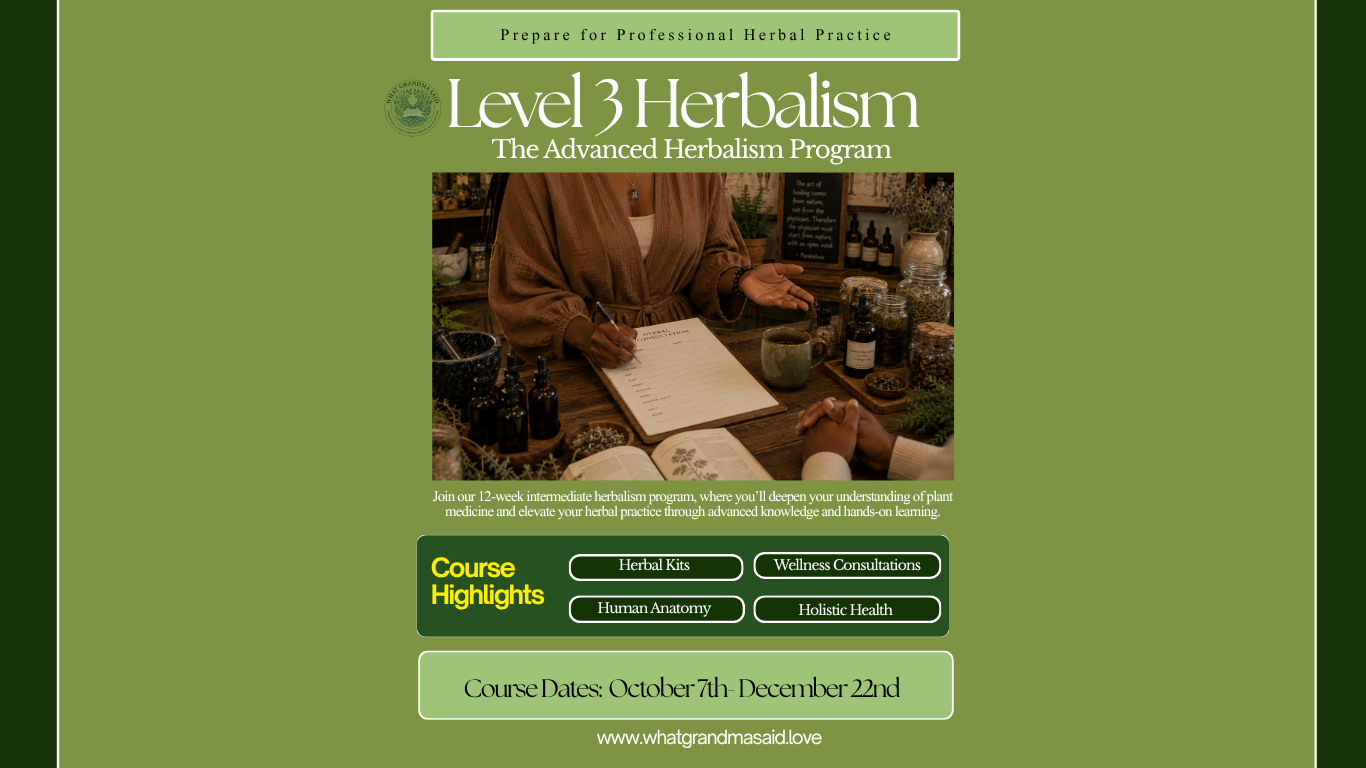 LEVEL 3 HERBALISM PROGRAM