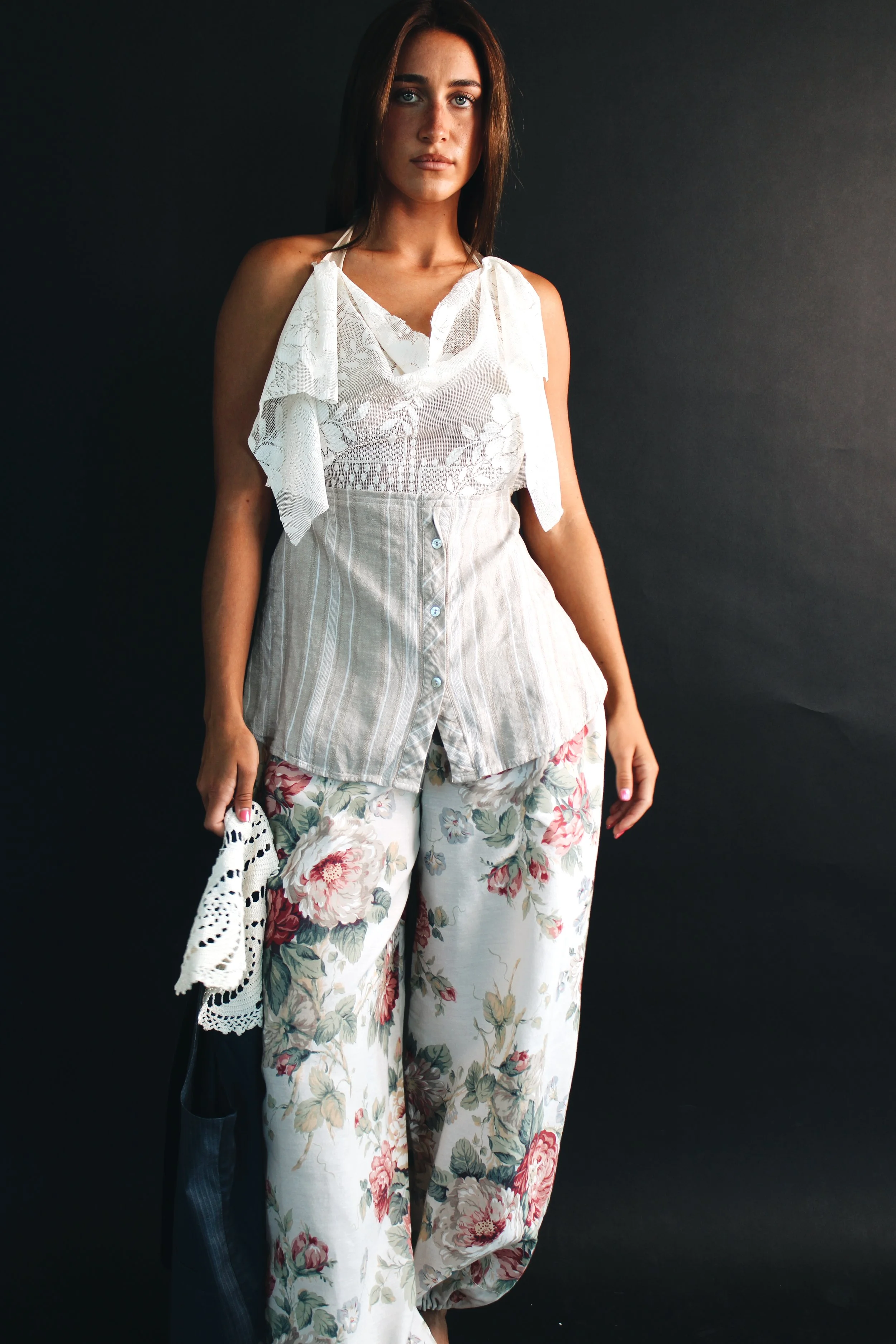 the draped halter top