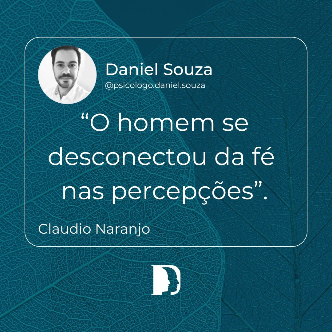 Saber Gest&aacute;ltico. Leia Aqui
#claudionaranjo, #gestaltterapia, #psicologia, #saudemental

Naranjo aponta para um problema essencial da sociedade moderna: n&oacute;s nos afastamos da nossa experi&ecirc;ncia direta do mundo e passamos a confiar m
