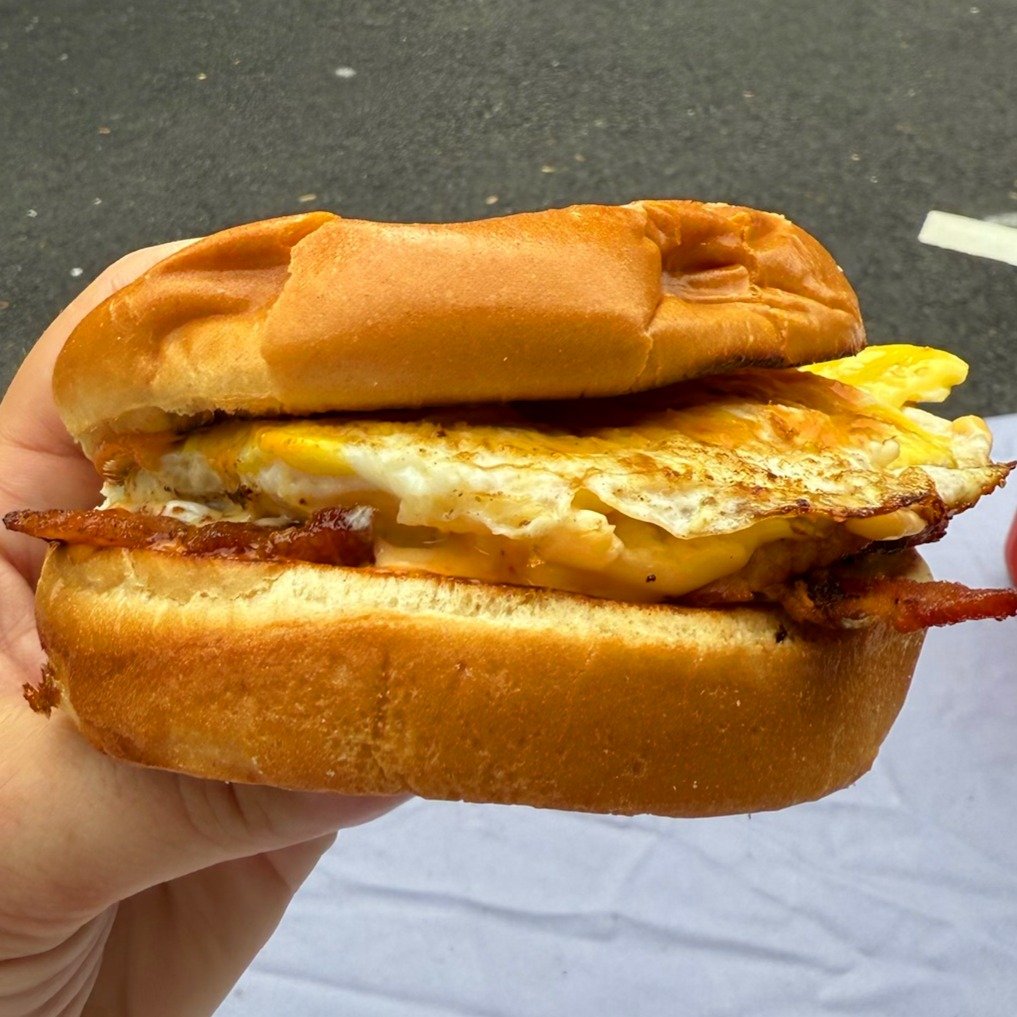 Buttery brioche. A perfectly fried egg. American cheese. Your choice of meat (or not!). And our signature maple sriracha mayo.

The Breakfast Sandy is back &mdash; and it's just as good as you remember, we promise.

Find us back at @petworthmarket st