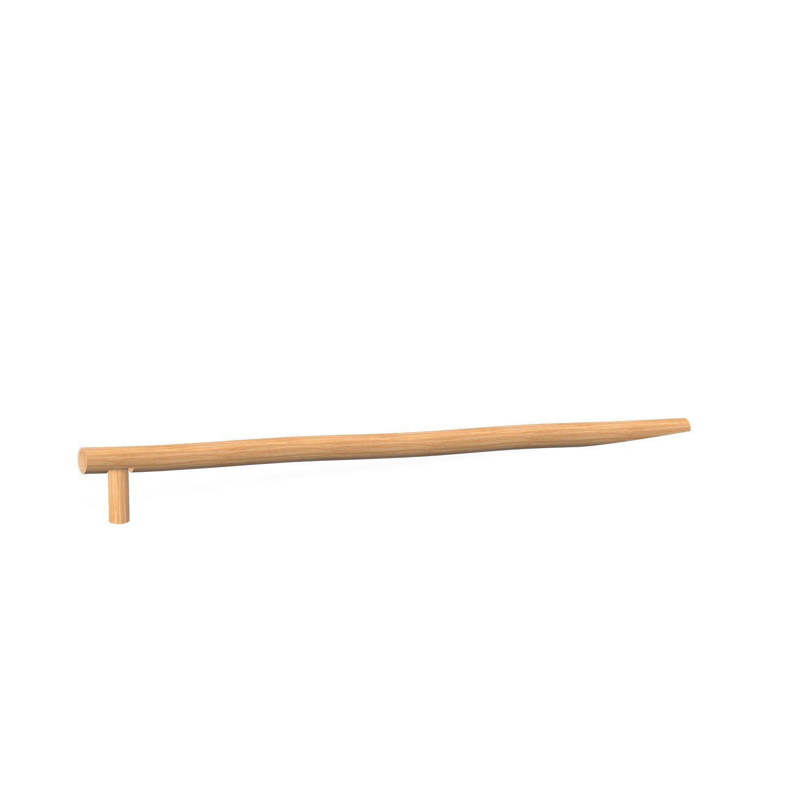 Inclined balance beam made of robinia wood for children aged 3–14, designed for public playgrounds and outdoor fitness trails, supporting balance and coordination.