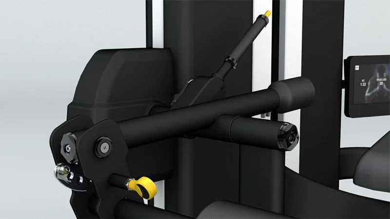 „MOVEMIA“ gulimas kojų lenkimo treniruoklis – jėgos treniruočių įrenginys sporto salėms ir treniruoklių centrams