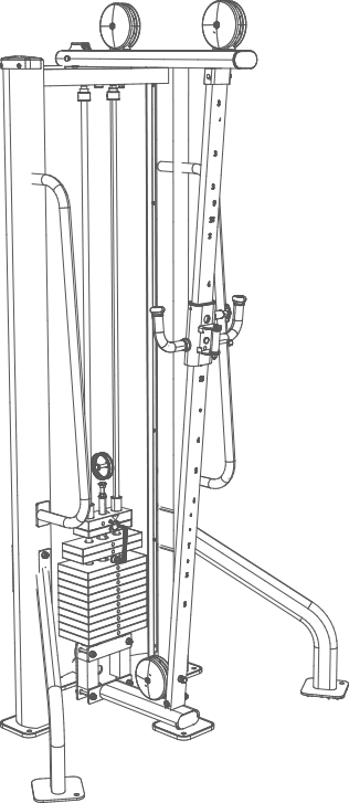 Universalioji Ergoline jėgos treniruočių stotis