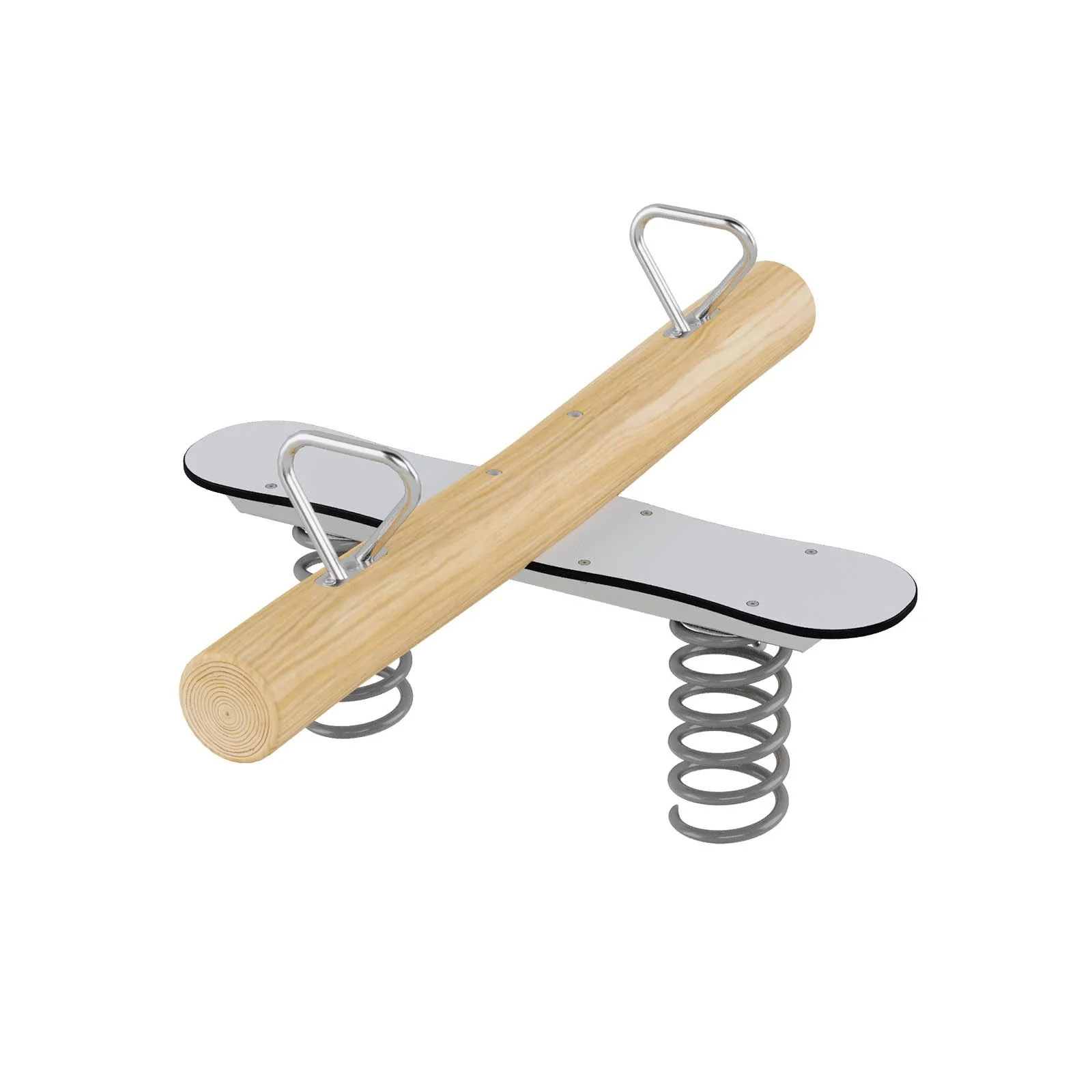 Robinio Spring Rocker 6810 for children aged 3–14, multi-user playground rocker supporting balance and coordination, designed for public spaces, EN 1176 compliant.